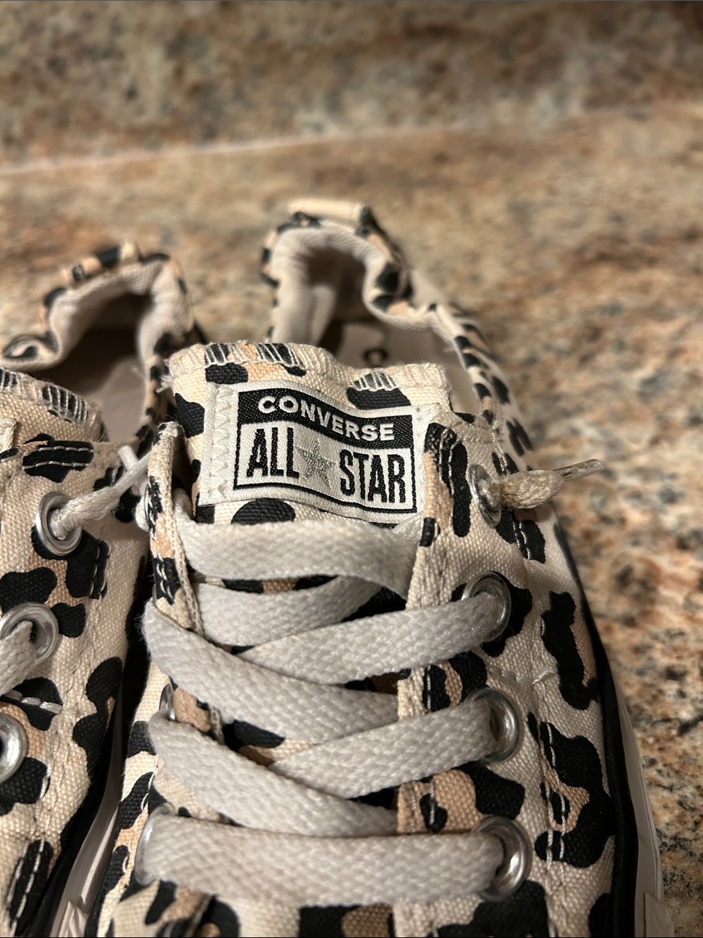Converse Shoreline Sneakers Womens 7 Leopard Print Slip On Low Top 567022F - Picture 8 of 13
